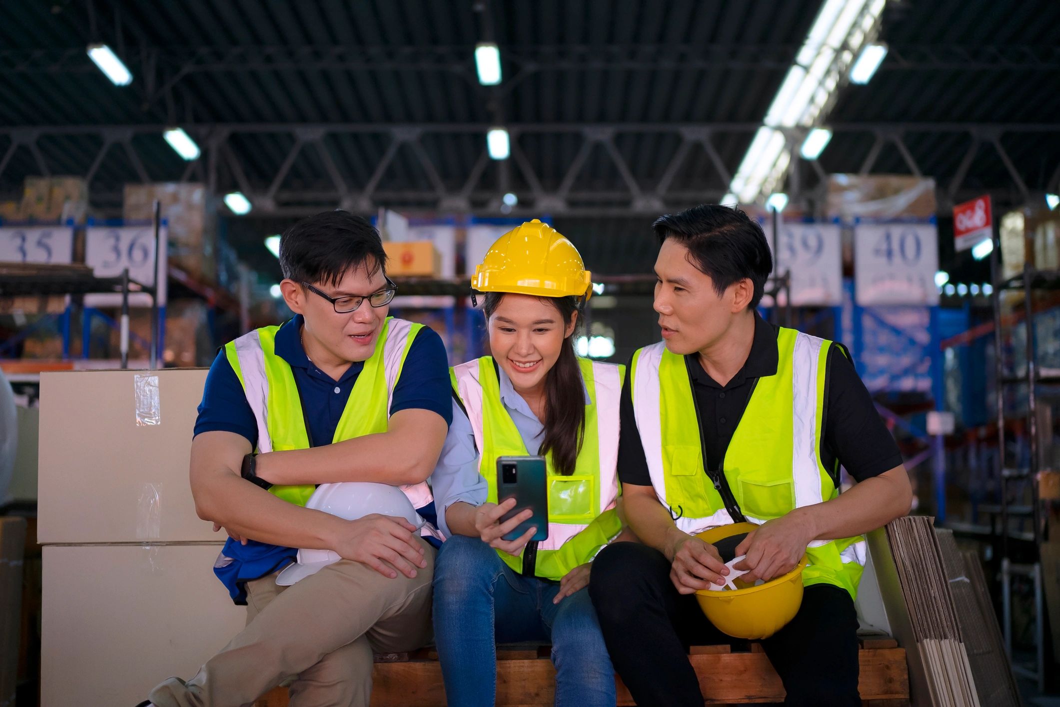 Warehouse team representing dependable logistics support